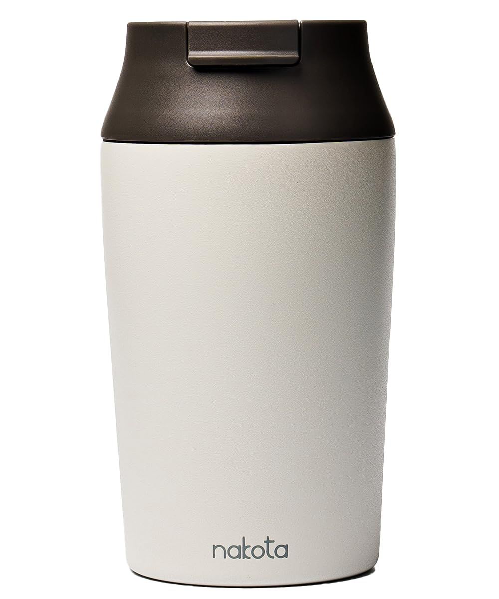 Nakota UnityCanBottle Unity Can Bottle Tumbler Vacuum Insulated Double Walled Can Cooler with Lid, Stainless Steel, Insulated, Spill Proof, Portable, White