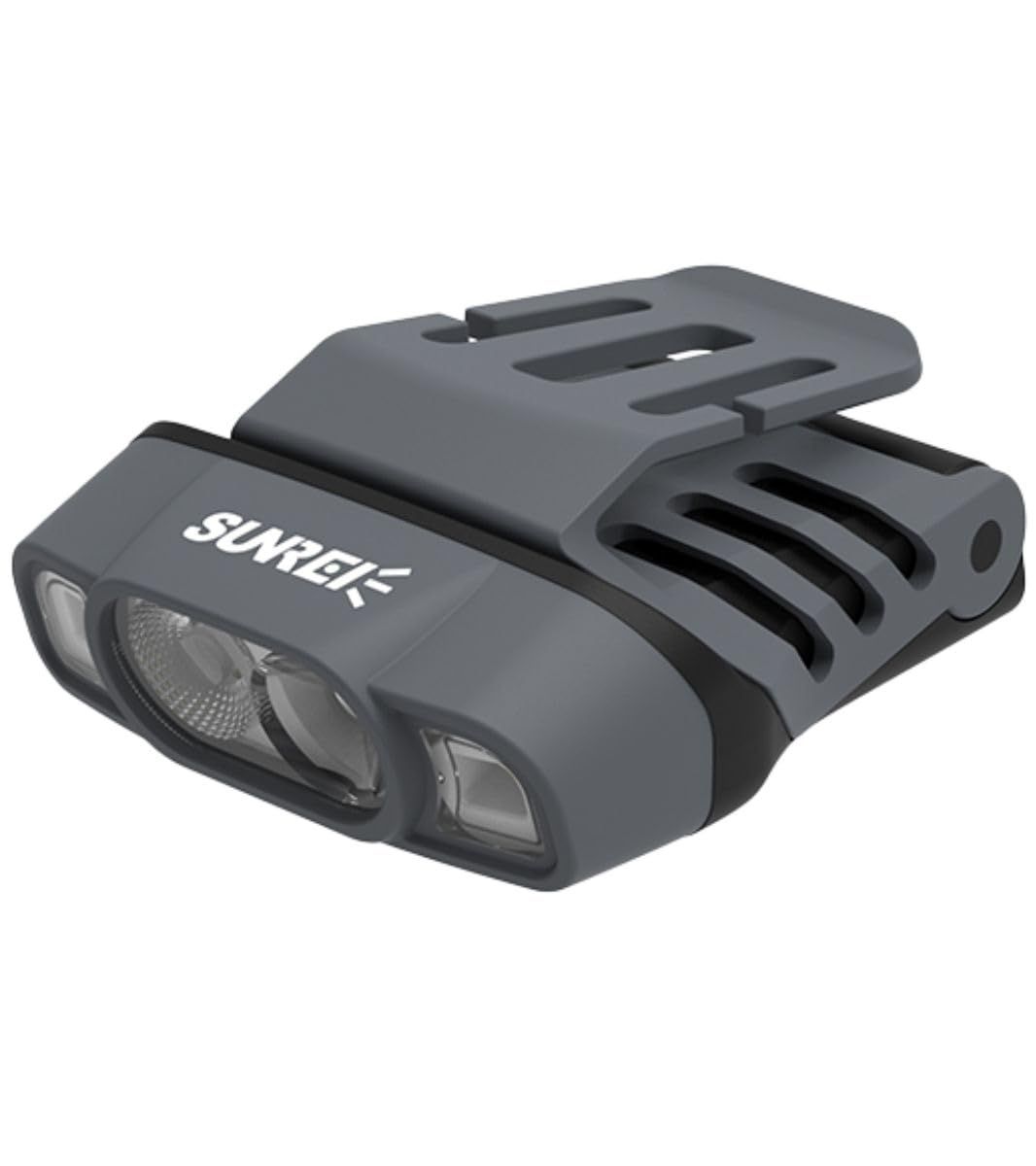 SUNREI H260 LEDヘッドライト キャップライト 充電式 クリップ式 260ルーメン 帽子 ライト サンレイ (グレー)