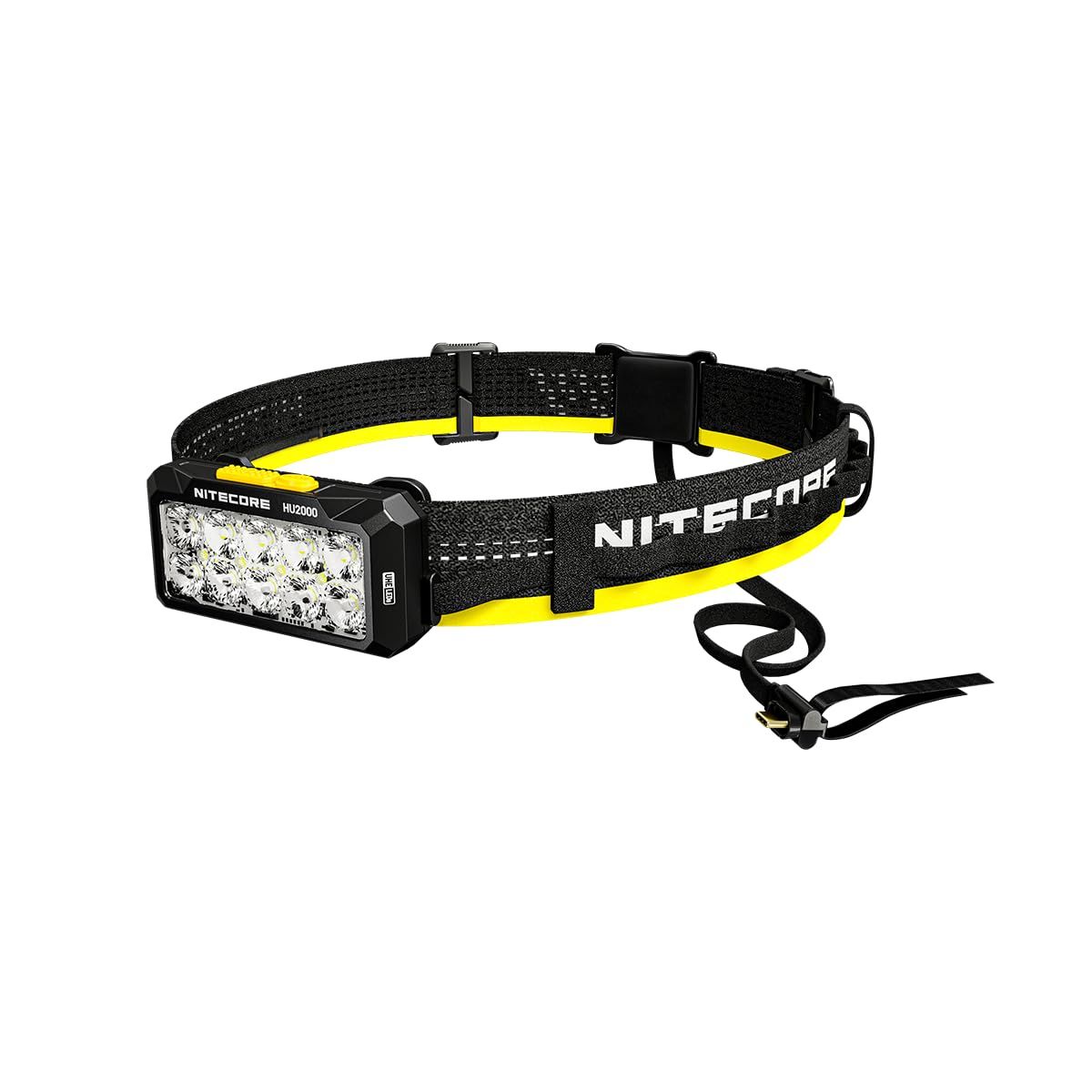 Nitecore HU2000 作業用ヘッドライト 2000ルーメン バッテリー分離型（バッテリー別売）USB延長ケーブル付属