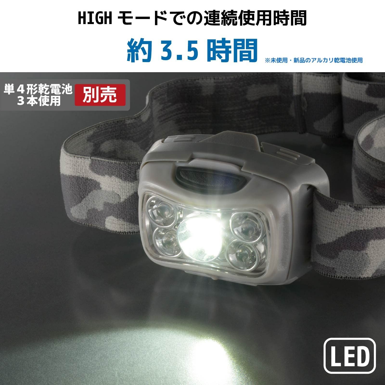 オーム電機 LEDヘッドライト ヘッドランプ リードウォーリア LW400RG LC-LW400RG-H 08-1352 OHM