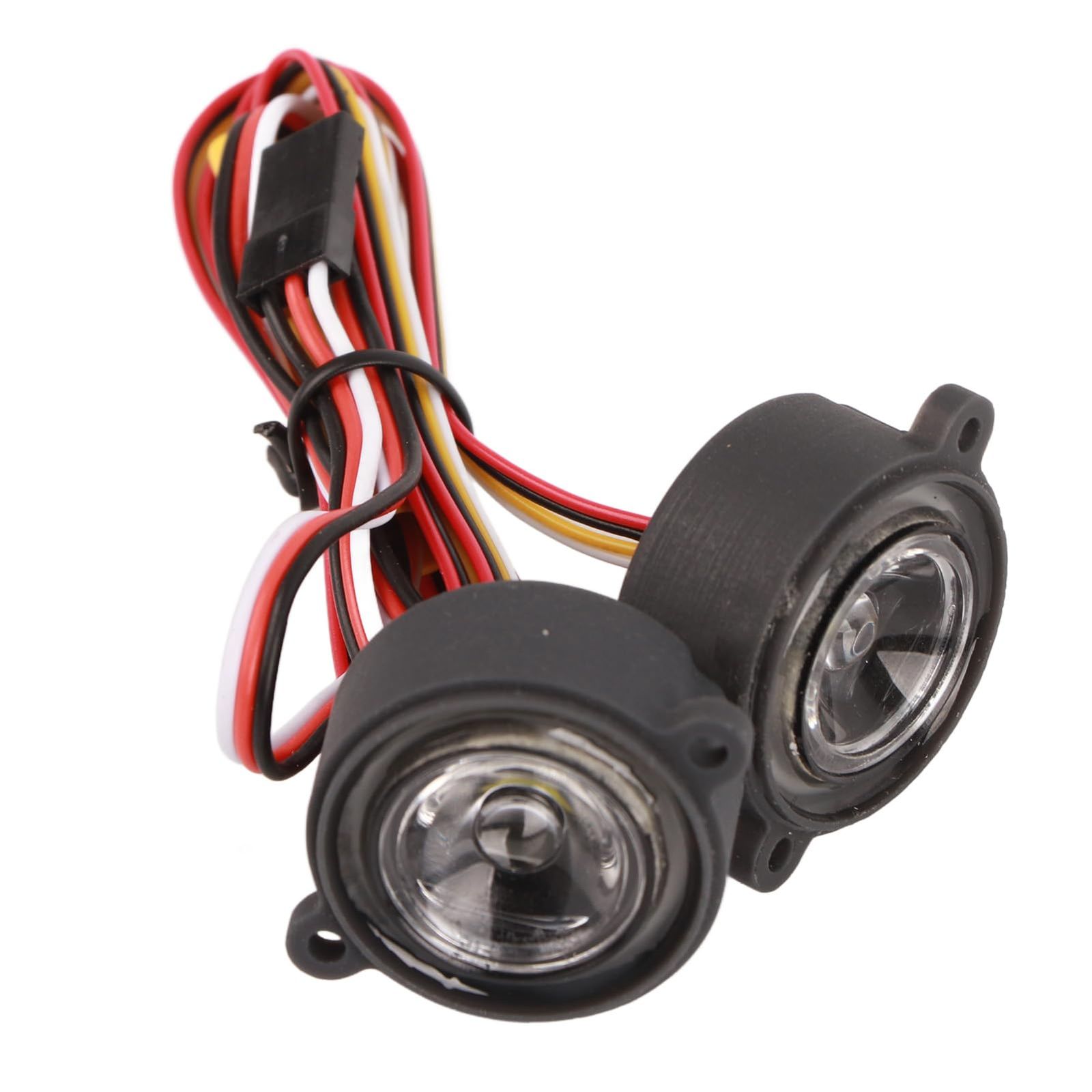 RCカー用LEDヘッドライトキット 12モード搭載 高耐久プラスチック製 簡単組み立て対応 YK4082 RCクローラー 110 18スケール兼用