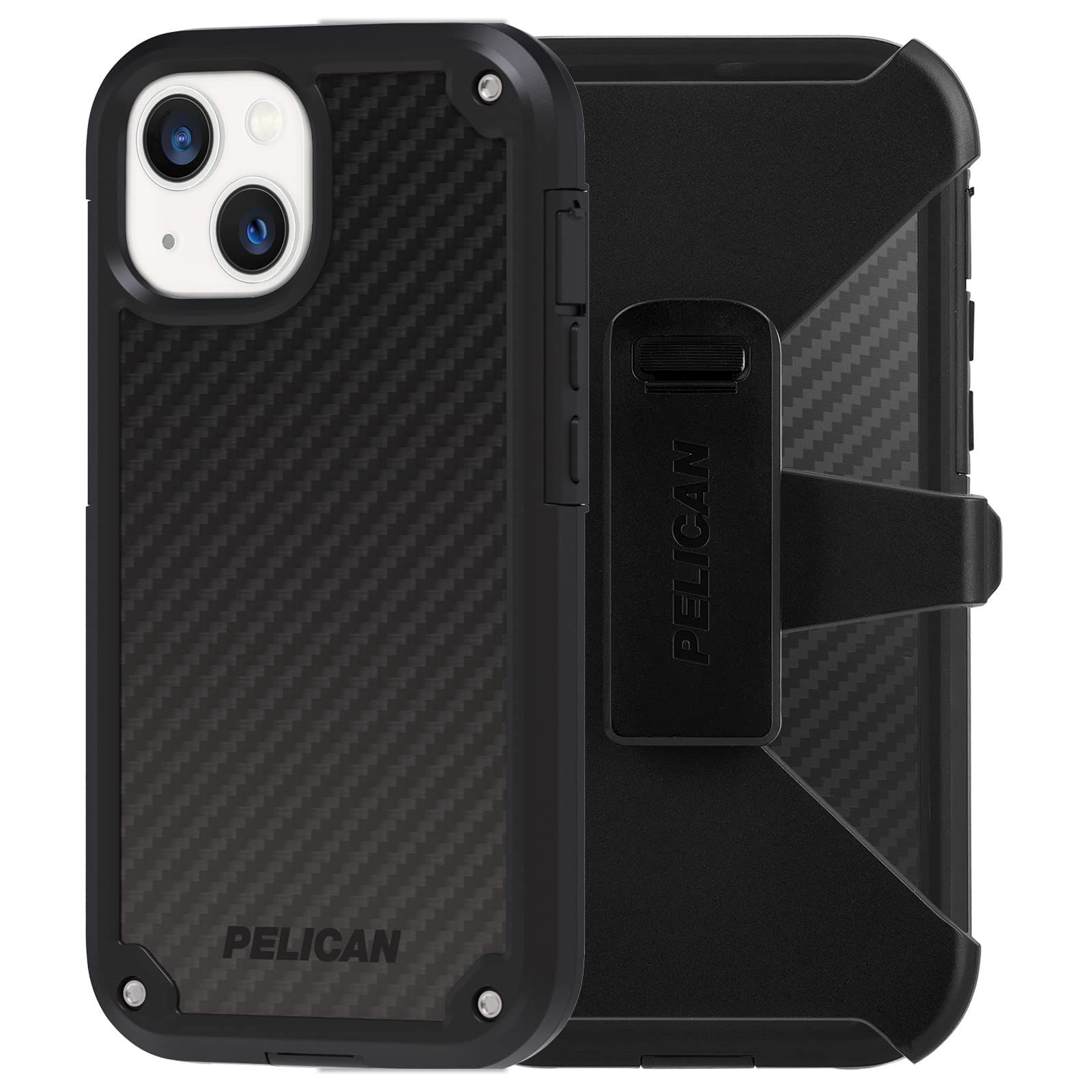 【Pelican】iPhone 13/iPhone 14 用 ケース〔落下テスト6.4mクリア 米軍MIL規格〕ハード ハードケース 耐衝撃 高強度 カバー iPhone13 iPhone13ケース iPhone14 iPhone14ケース 抗菌 黒 ブラッ