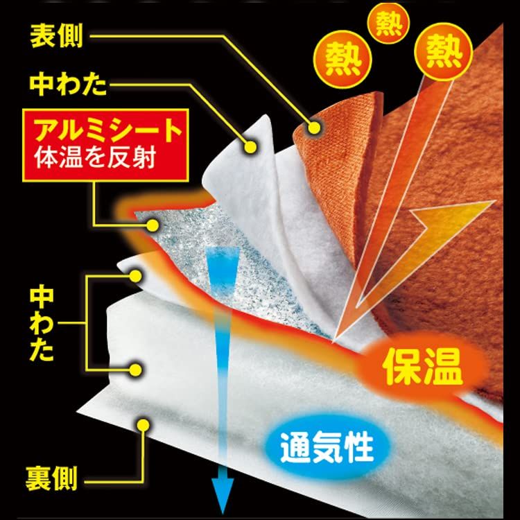m.D.P. あったか敷きパッド シングル 冬 暖かい敷きパッド 電気不要 敷きパッド 保温 防寒 (暖暖あったかロング節電マット,オレンジ)