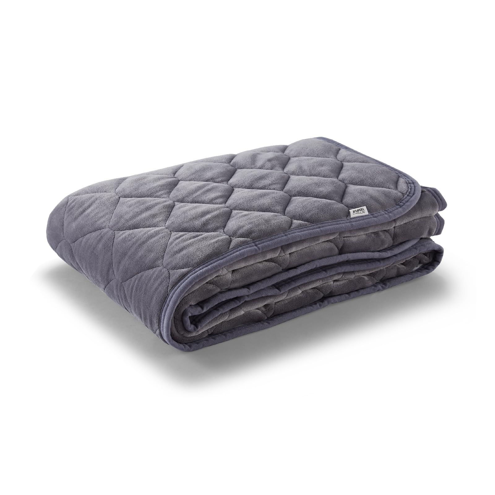 テンピュール(Tempur) あったか敷きパッド ダークグレー クイーン 約160x200cm ウォームコンフォート敷パッド 洗濯可能 73016767