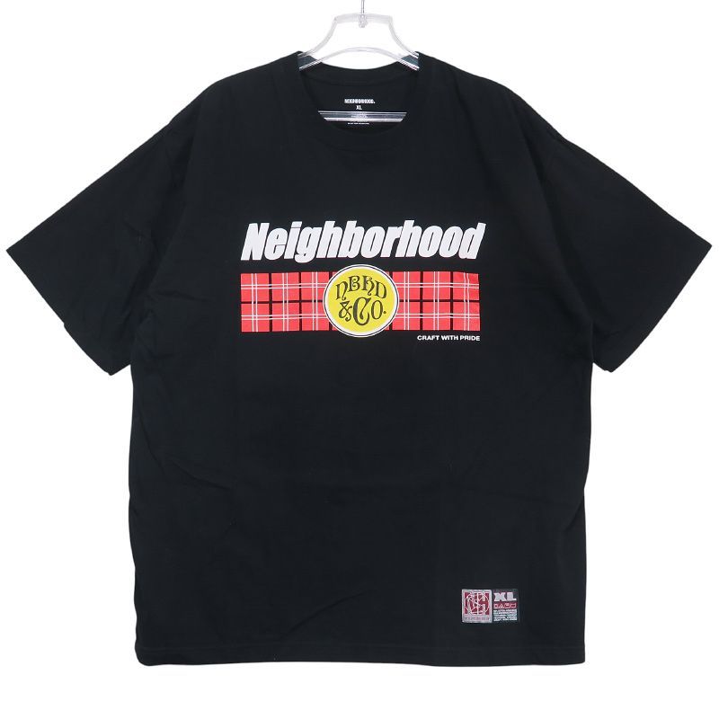 NEIGHBORHOOD ネイバーフッド x SUBWARE サブウェア 24AW NHXSUBWARE.TEE SS-1 クルーネック ショートスリーブ Tシャツ ブラック カットソー 半袖 サイズXL Mayz