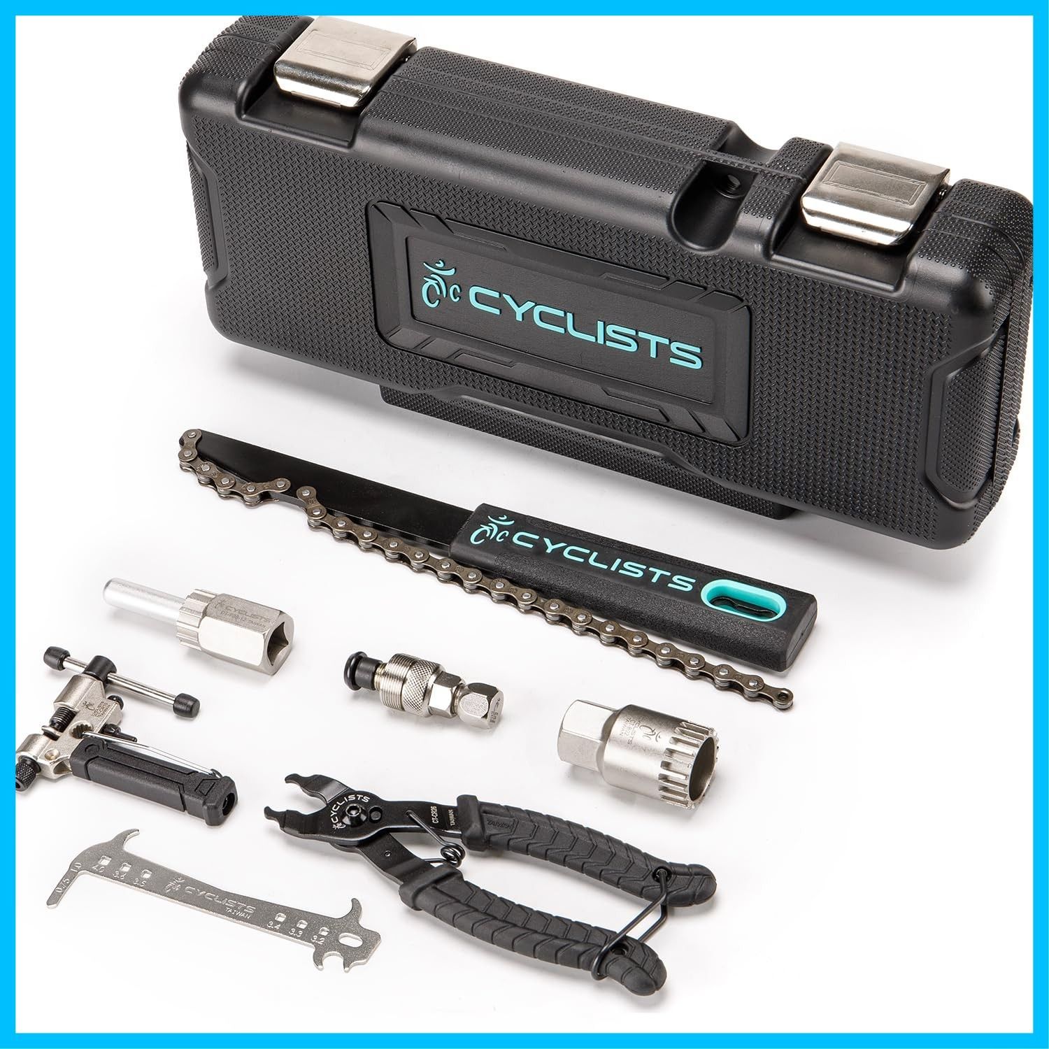 CYCLISTS 自転車 工具セット シマノ対応 7点 プロ 台湾製 ツールキット ツールボックス付き (CT-K08)