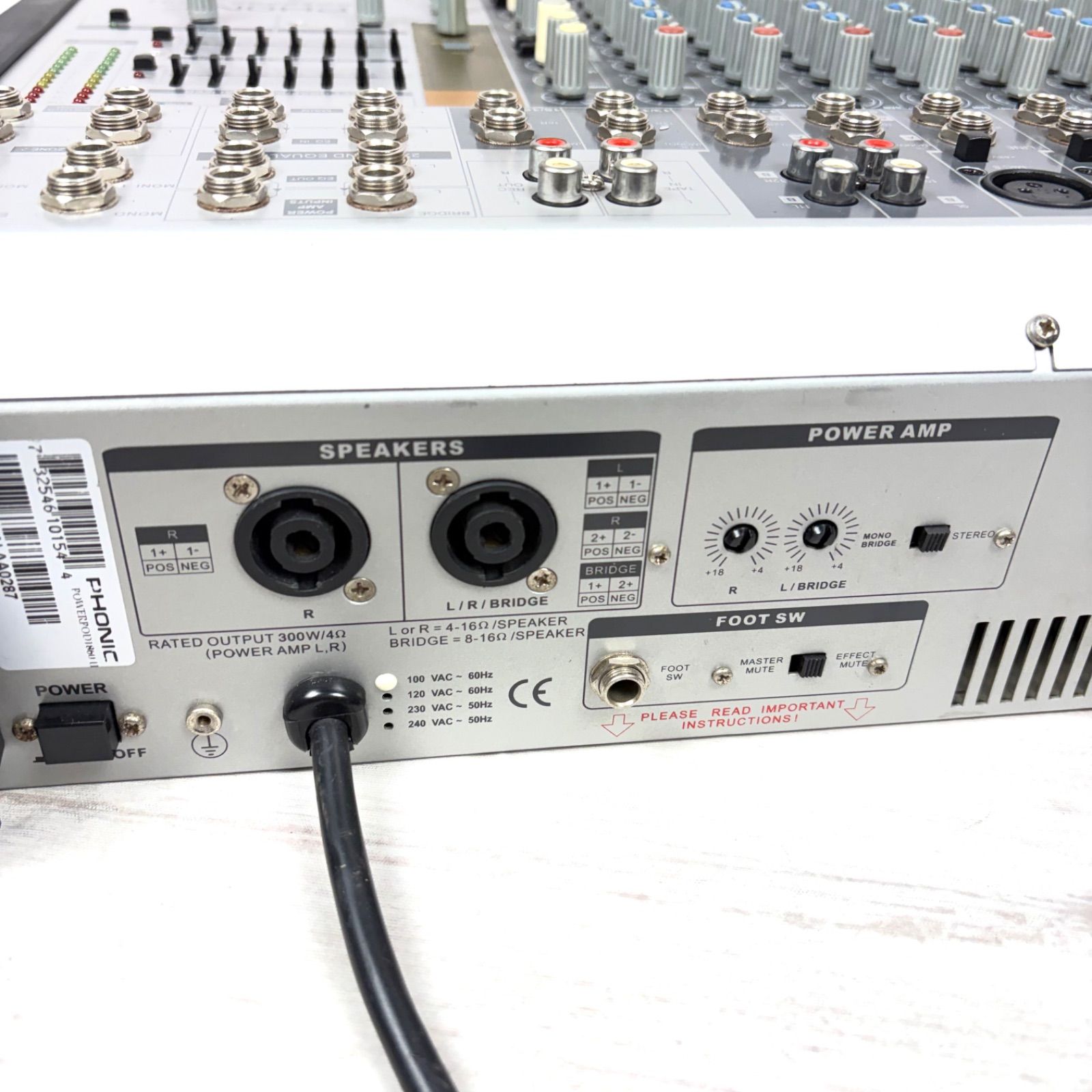 PHONIC POWERPOD 1860 II フォニック パワード ミキサー - メルカリ