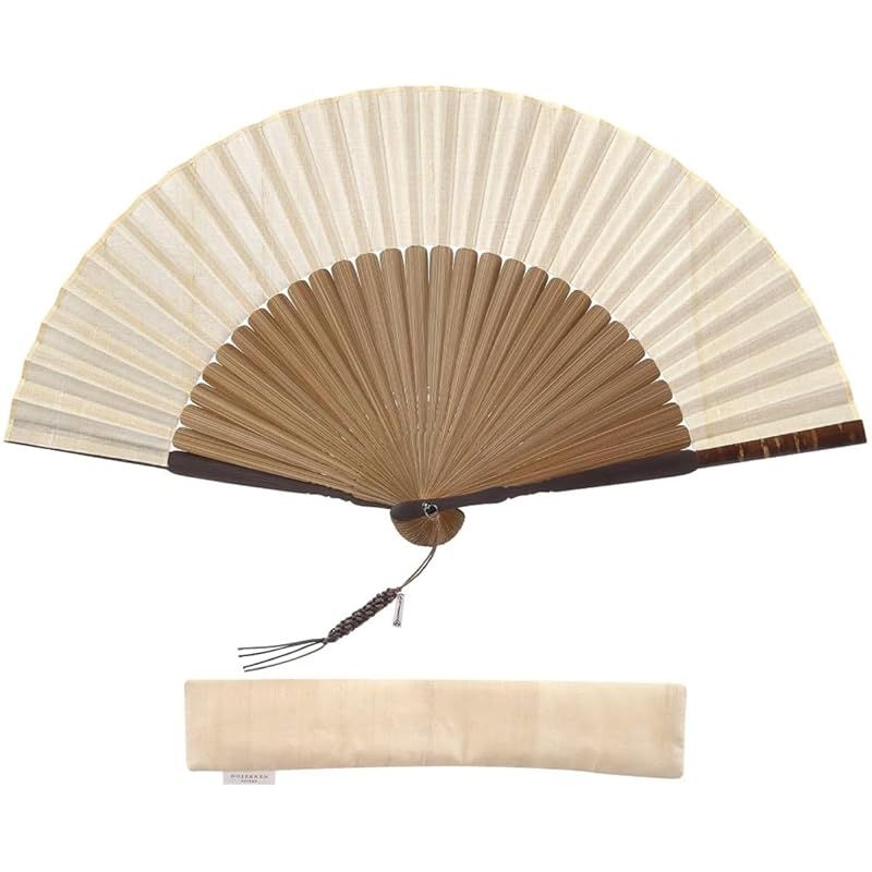 【新品】 [保赤軒] HOSEKKEN 【 職人伝統の技と現代の感性が1つとなった 高級 扇子 ブランド 】 メンズ 紳士 〔 親桜皮/タッサー絹 金 〕 和装小物 和柄 丈夫 おしゃれ せんす 父の日 ギフト プレゼント 贈り物 0