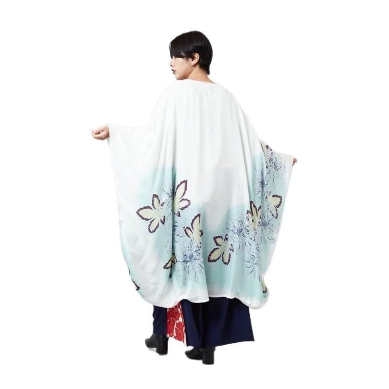 【新品】 【カヤ】【ＵＶカット加工】花笑み振袖羽織 0