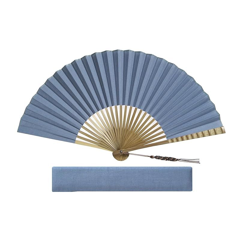 【新品】 [保赤軒] HOSEKKEN 【 職人伝統の技と現代の感性が1つとなった 高級 扇子 ブランド 】 メンズ 紳士 〔 段削り/水色 〕 シンプル 和装小物 和柄 丈夫 おしゃれ せんす 父の日 ギフト プレゼント 贈り物 0