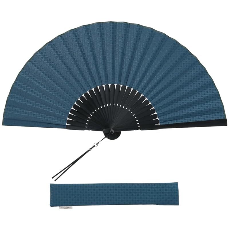 【新品】 [保赤軒] HOSEKKEN 【 職人伝統の技と現代の感性が1つとなった 高級 扇子 ブランド 】 メンズ 紳士 〔 ドット/緑 〕 和装小物 和柄 丈夫 おしゃれ せんす 父の日 ギフト プレゼント 贈り物 0