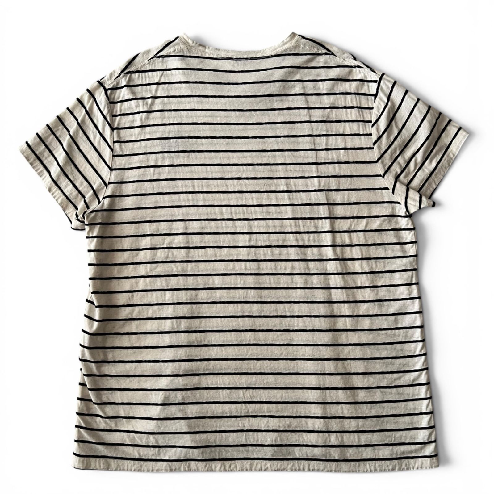 国内正規品 ロエベ LOEWE アナグラム刺繍 ボーダー 半袖 Tシャツ L