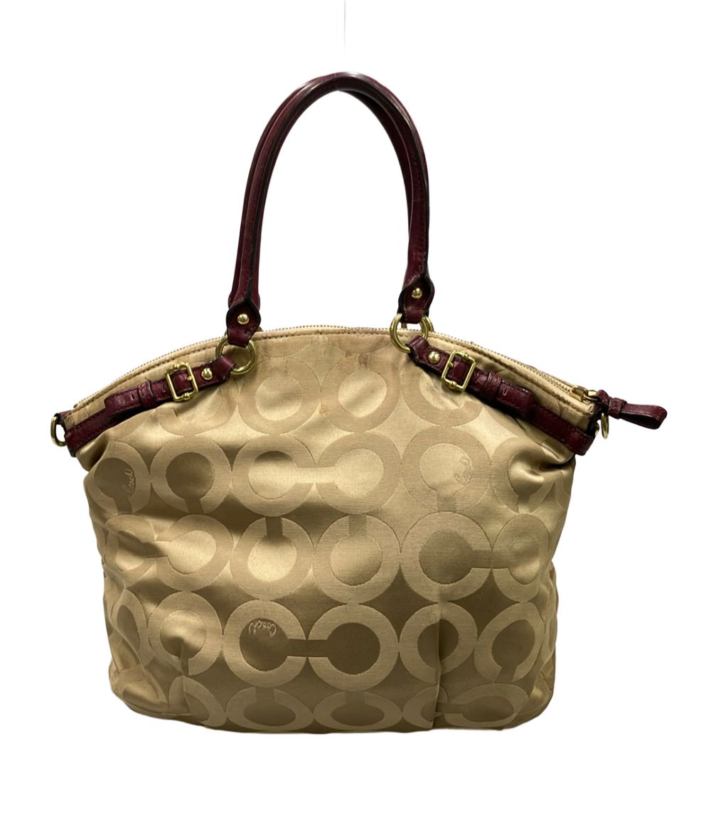 美品　コーチ　トートバッグ コーチ トートバッグ オプアート 18649 レディース COACH - メルカリ