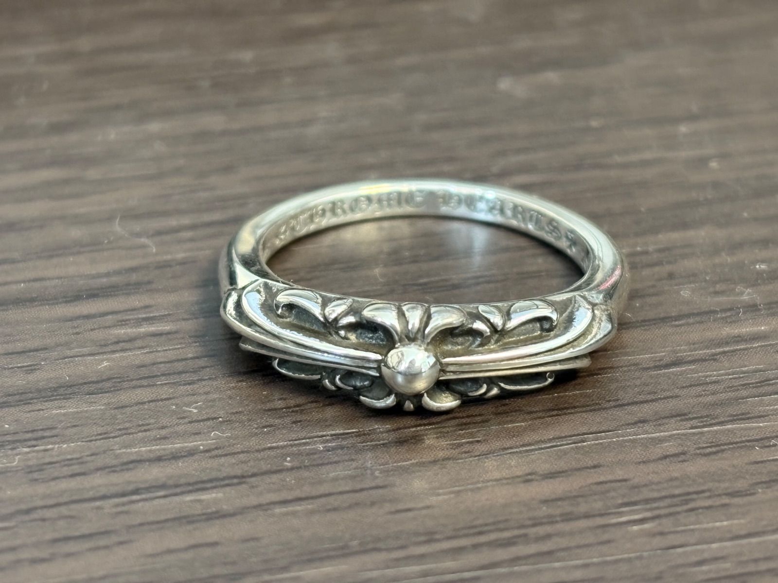 CHROME HEARTS】Baby Classic Floral Cross Ring US10 在庫あり即発 