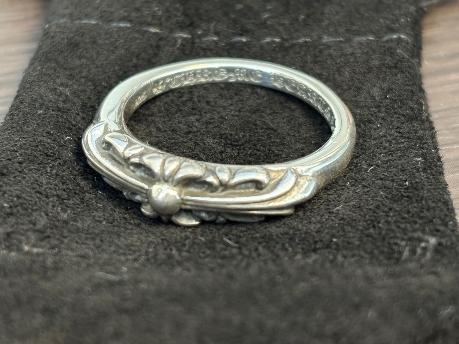 CHROME HEARTS】Baby Classic Floral Cross Ring US10 在庫あり即発 
