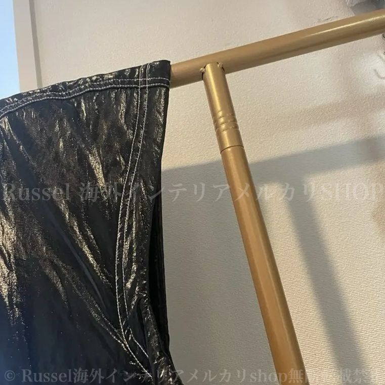 ハンガーラック コートラック T字型 高さ170cm ラグジュアリー ゴールド ブラック ホワイト 金 黒 白 省スペース リビング ダイニング 4-7
