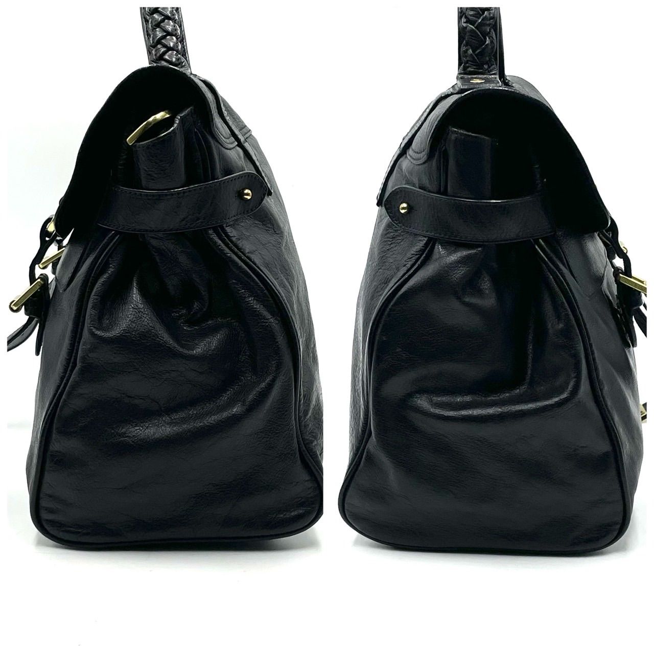 極美品○ Mulberry マルベリー 2way ショルダーバッグ アレクサ ターン 