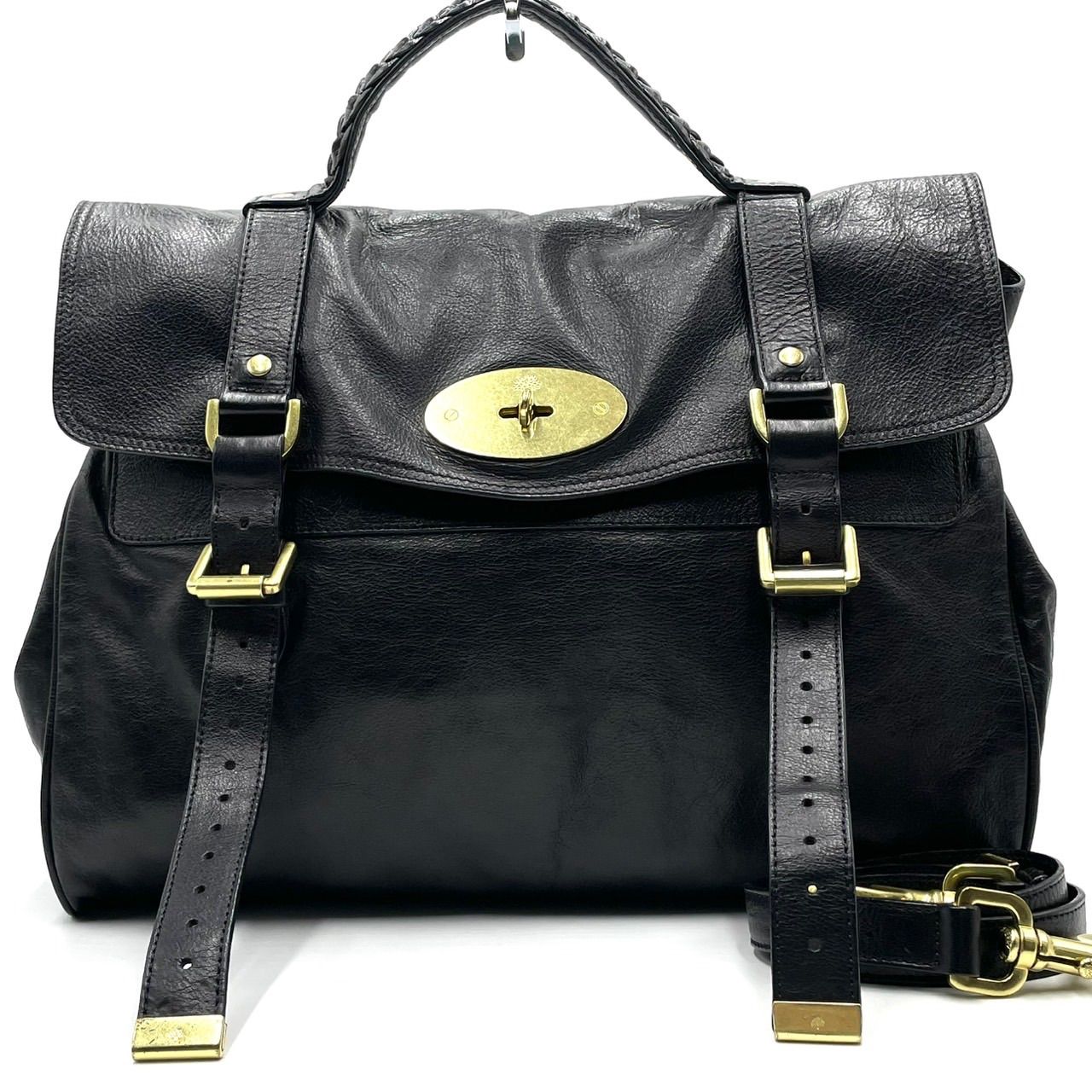 極美品○ Mulberry マルベリー 2way ショルダーバッグ アレクサ ターン 