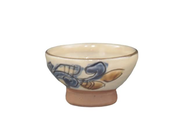 壼屋焼（沖縄県） 茂生窯 酒器 ぐい呑 線彫り彩色 8TUB0058 特製桐箱入+和紙包装 6,826円