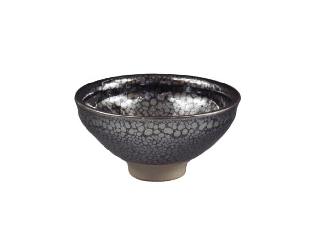 無名異焼（新潟県） 玉堂窯 酒器 ぐい呑 油滴天目 3MUM0072 窯元木箱（共箱）入+和紙包装