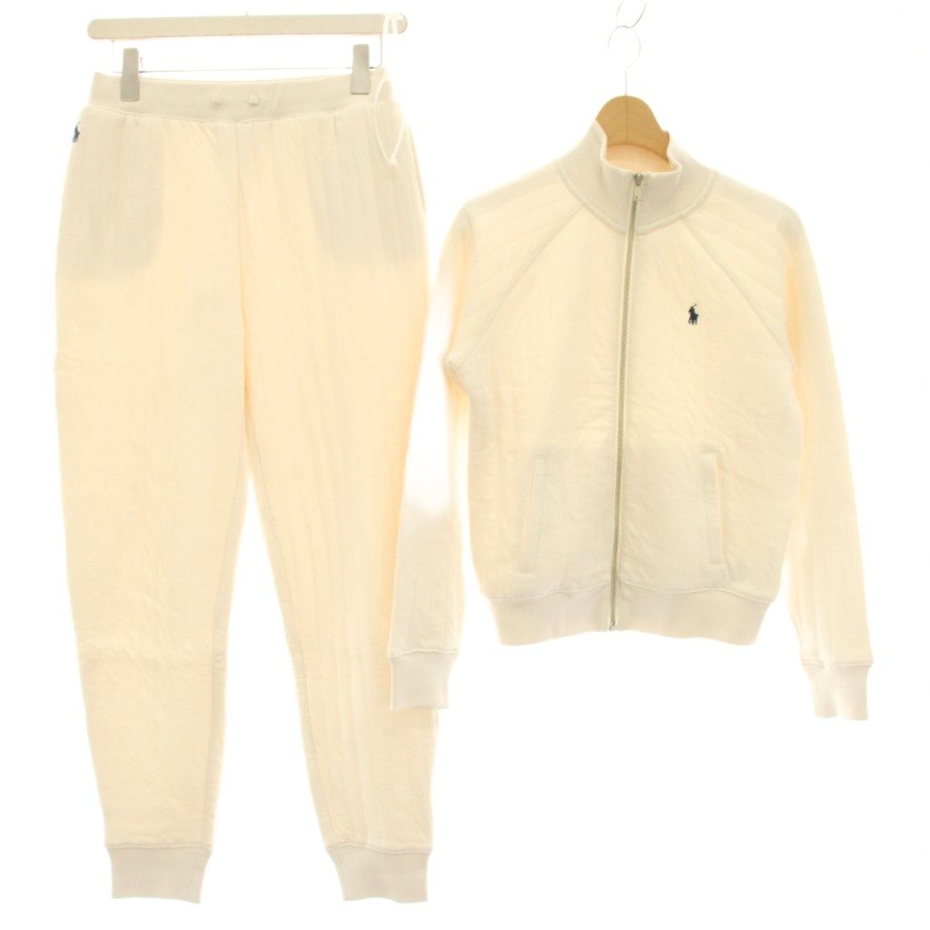 ポロ ラルフローレン POLO RALPH LAUREN 子供服 セットアップ 上下 中綿ジャケット ブルゾン ジョガーパンツ イージー スモールポニー XL 16 白 ホワイト /HN