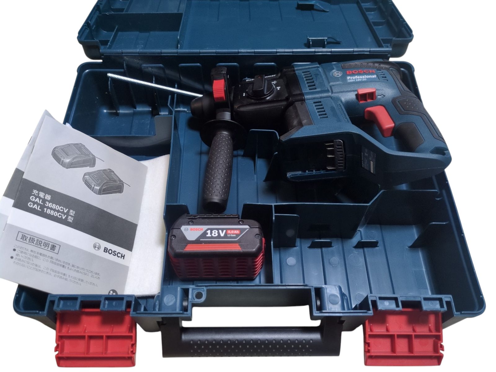 新品】Bosch ボッシュ 18V コードレスハンマードリル GBH18V-20 5.0Ah 