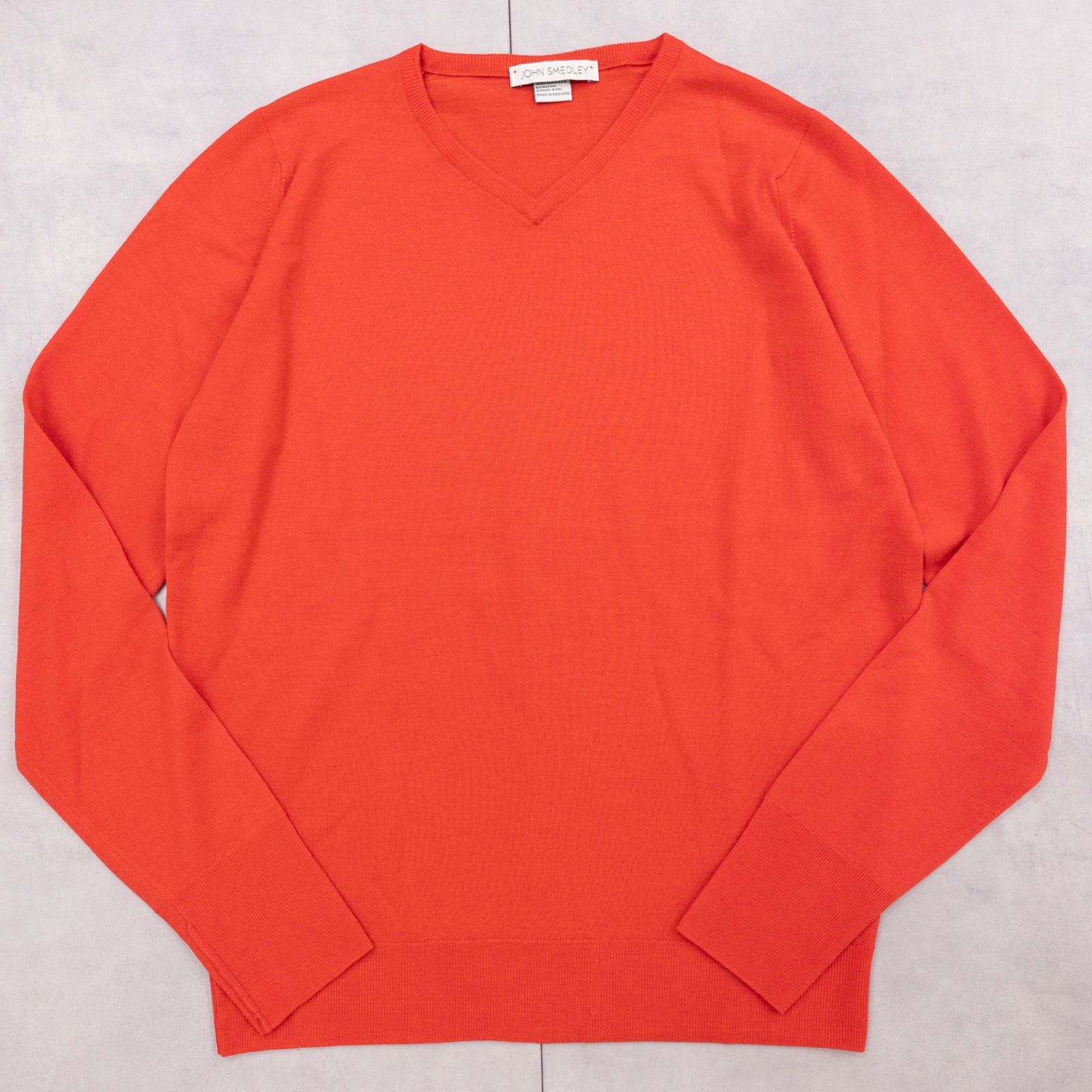 JOHN SMEDLEY ジョンスメドレー ニットトップス Vネック 長袖 ウール 