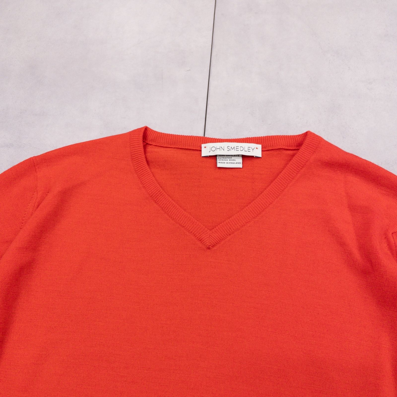 JOHN SMEDLEY ジョンスメドレー ニットトップス Vネック 長袖 ウール 