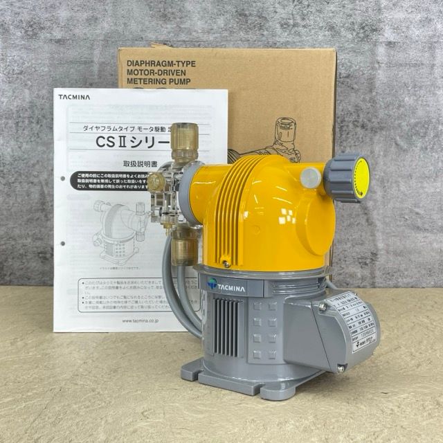 ダイヤフラムタイプ モータ駆動 定量ポンプ 【中古】美品 TACMINA タクミナ CLCSII-30N-ATCF-HW CS IIシリーズ 単相100V / 516821