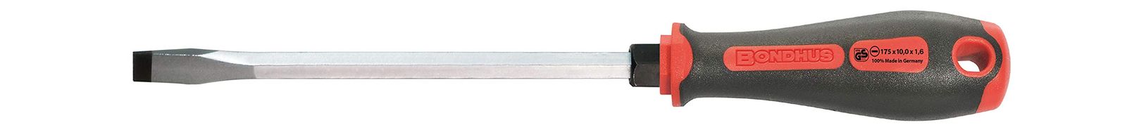 【国内正規品】BONDHUS(ボンダス) マイナスドライバー 六角ボルスター付きマイナスドライバー 3065