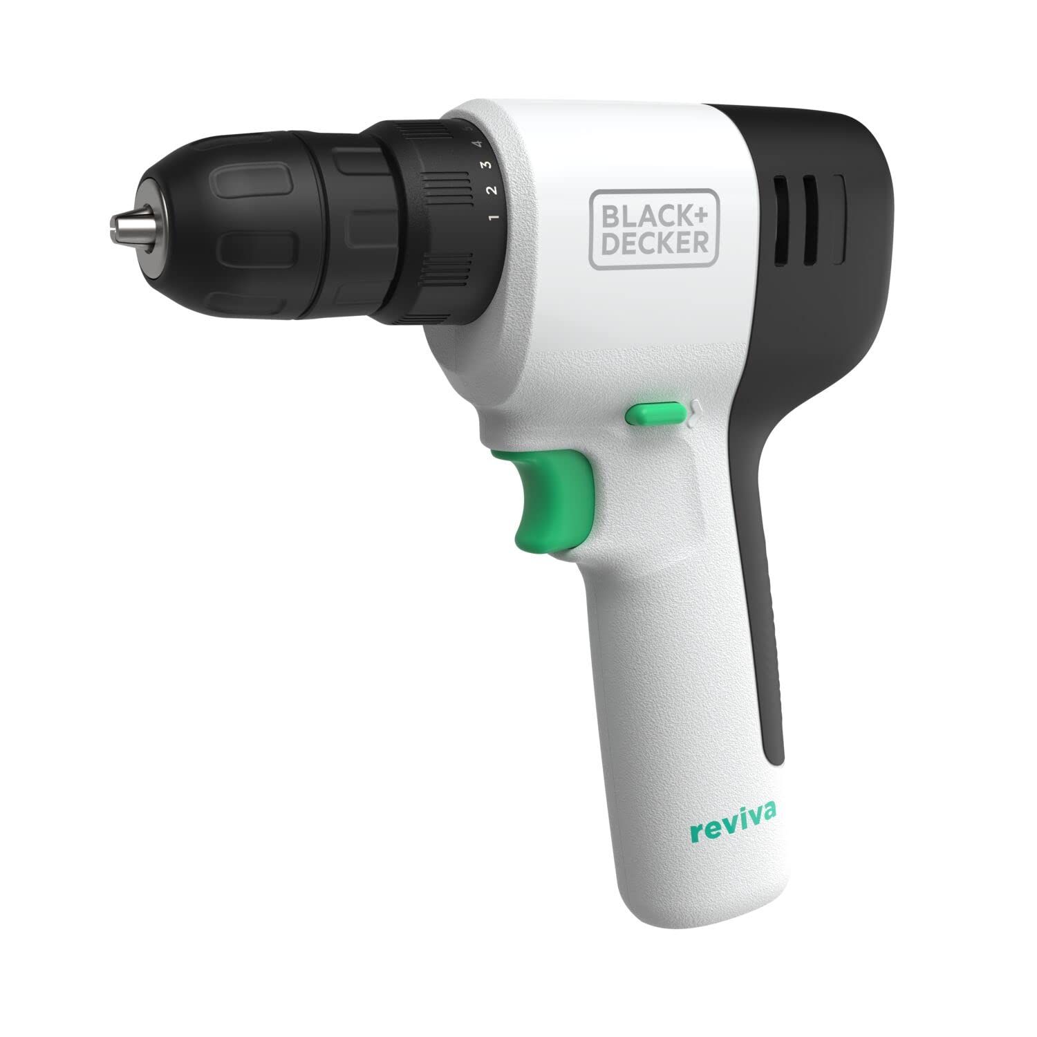 ブラックアンドデッカー(BLACK+DECKER) reviva ドリルドライバー 10.8V コードレス 【リサイクル素材使用】電動工具 ネジ締め 穴あけ サステナブル DIY SDG REVDD12C-JP