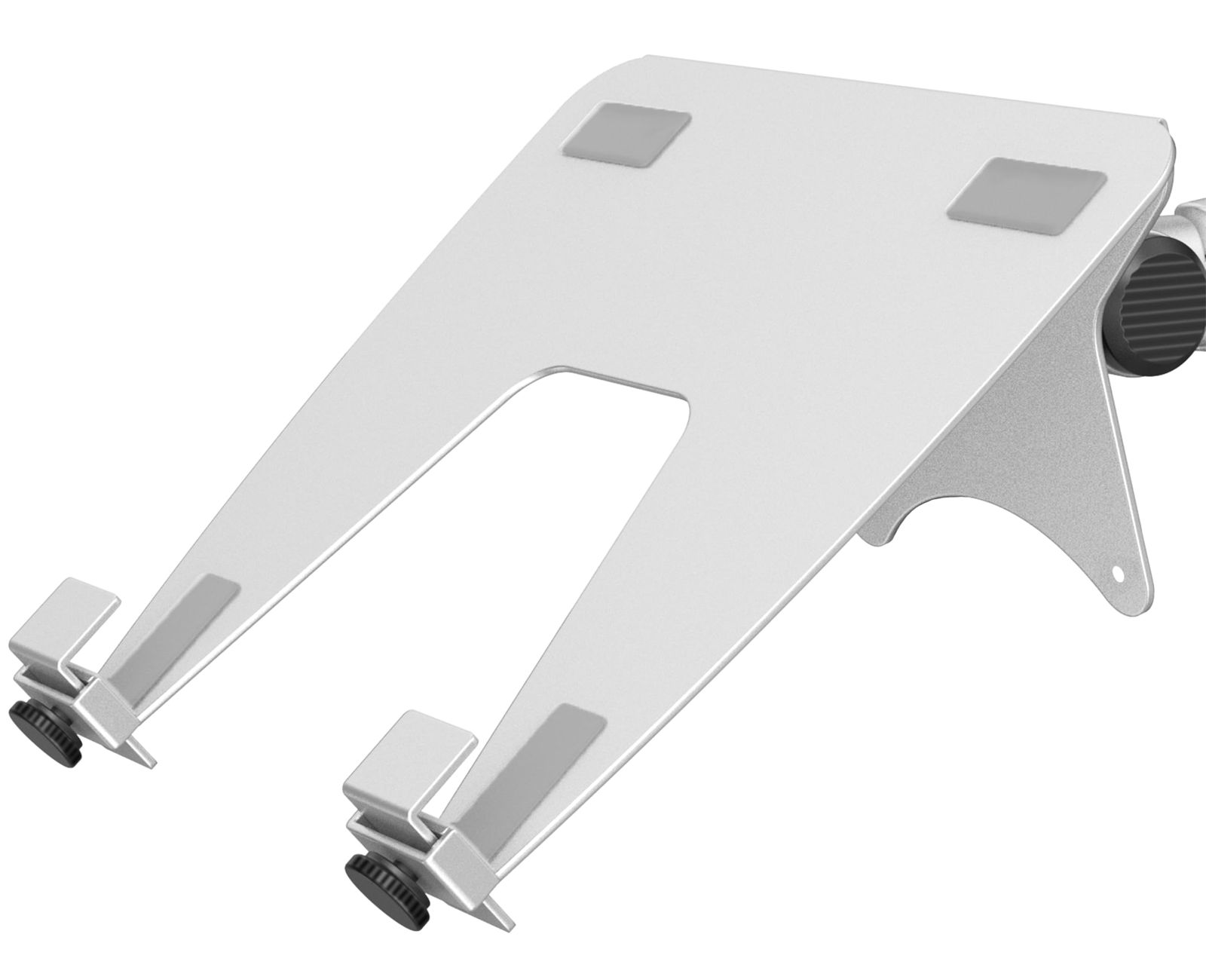 AMAMF ノートパソコントレイ ノートPC用トレー ラップトップホルダー ノートブック モニターアーム用 VESAマウント75x75mm 100x100mm 最大17.3インチ & 26.6ポンド シルバー