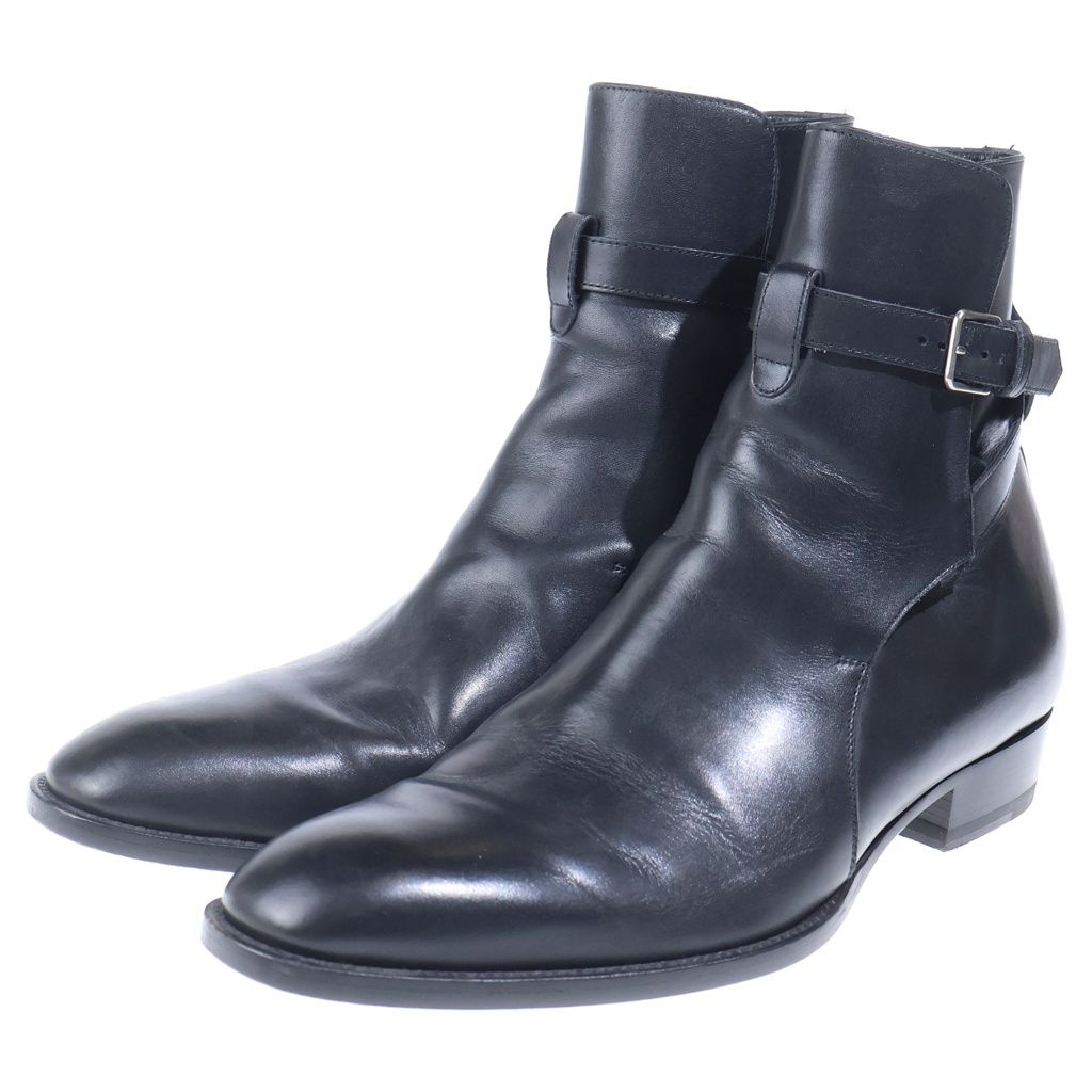 SAINT LAURENT PARIS (サンローランパリ) BELTED JODHPUR BOOTS レザー