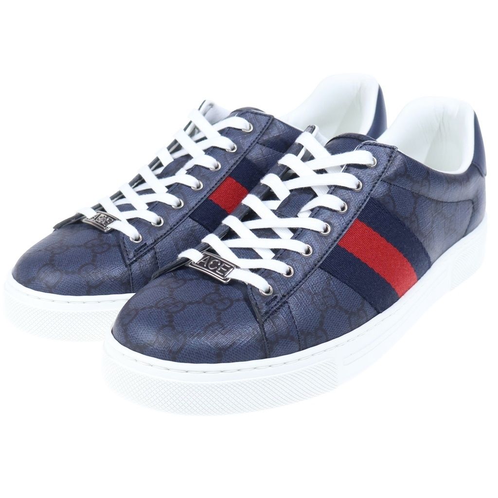 GUCCI (グッチ) ACE エース ウェブストライプ GGスプリーム ローカット 