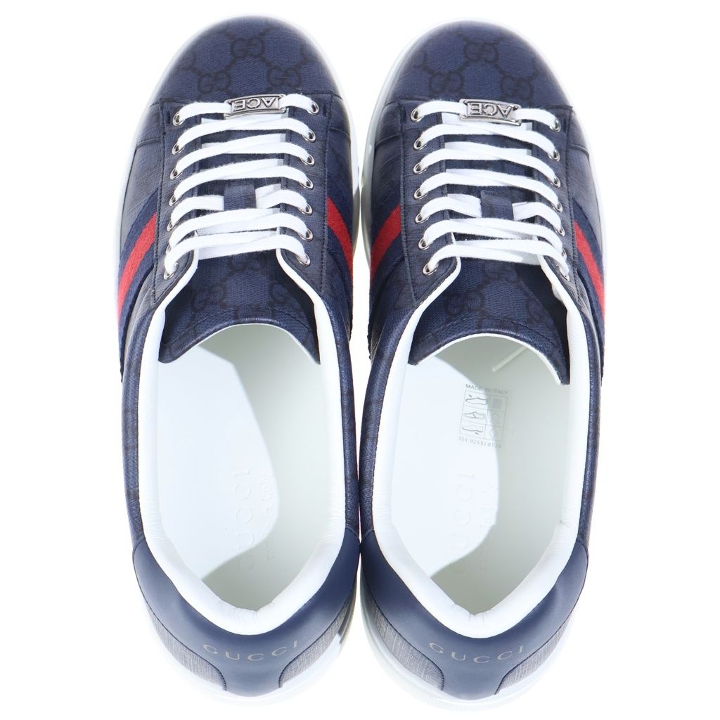 GUCCI (グッチ) ACE エース ウェブストライプ GGスプリーム ローカット 