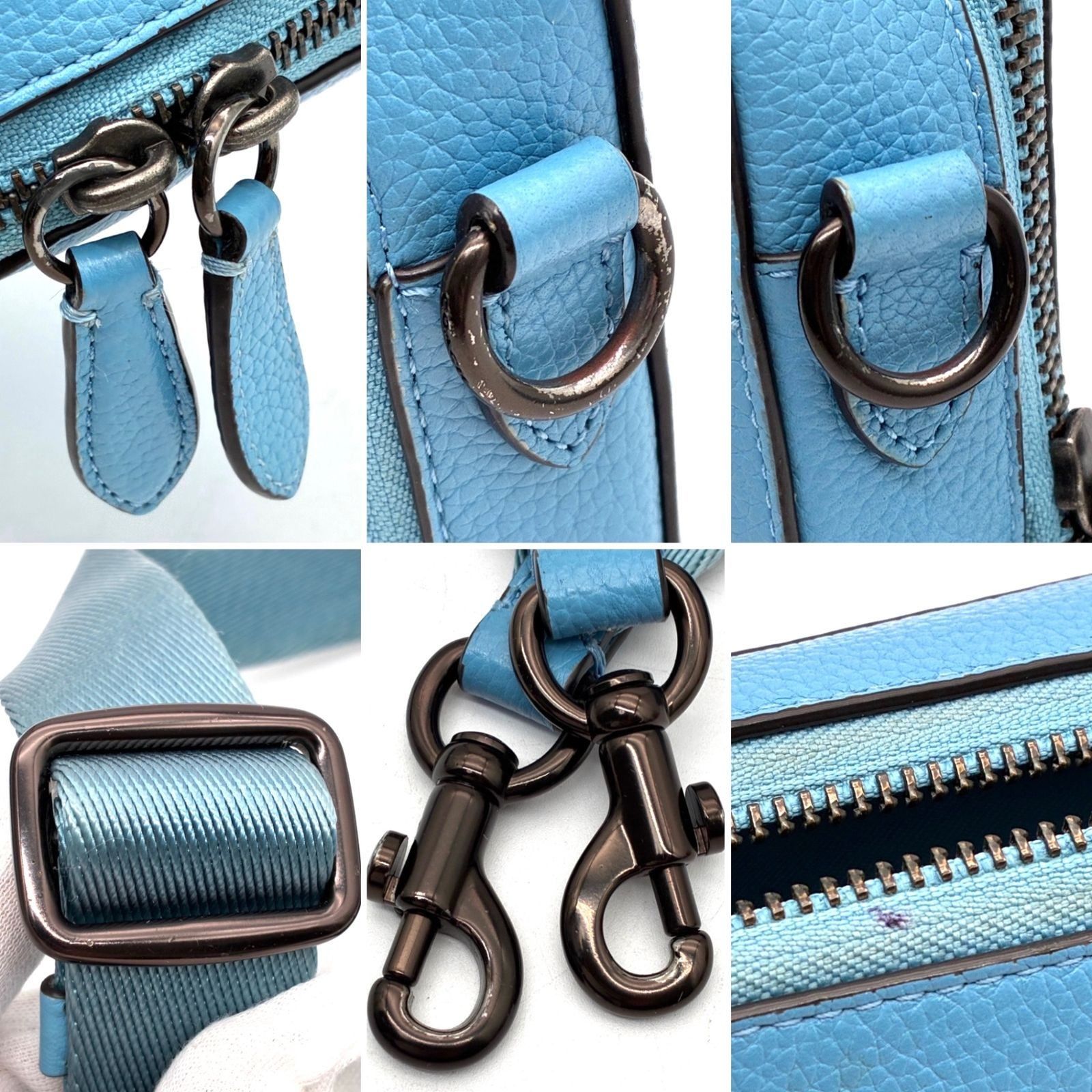 美品 COACH コーチ チャーター スリム クロスボディ ショルダーバッグ 