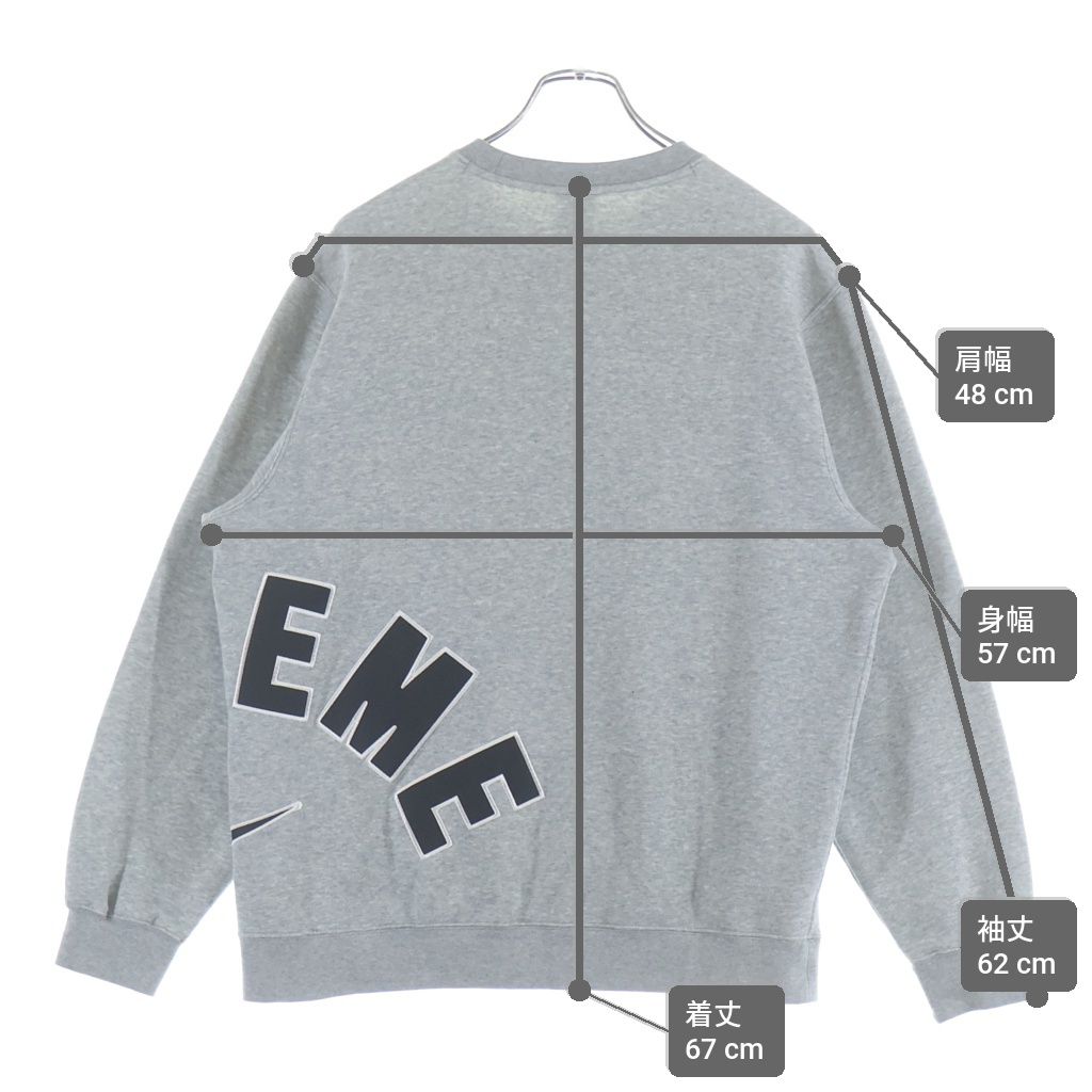 SUPREME (シュプリーム) 22SS ×NIKE Arc Crewneck ナイキ アーチロゴ 