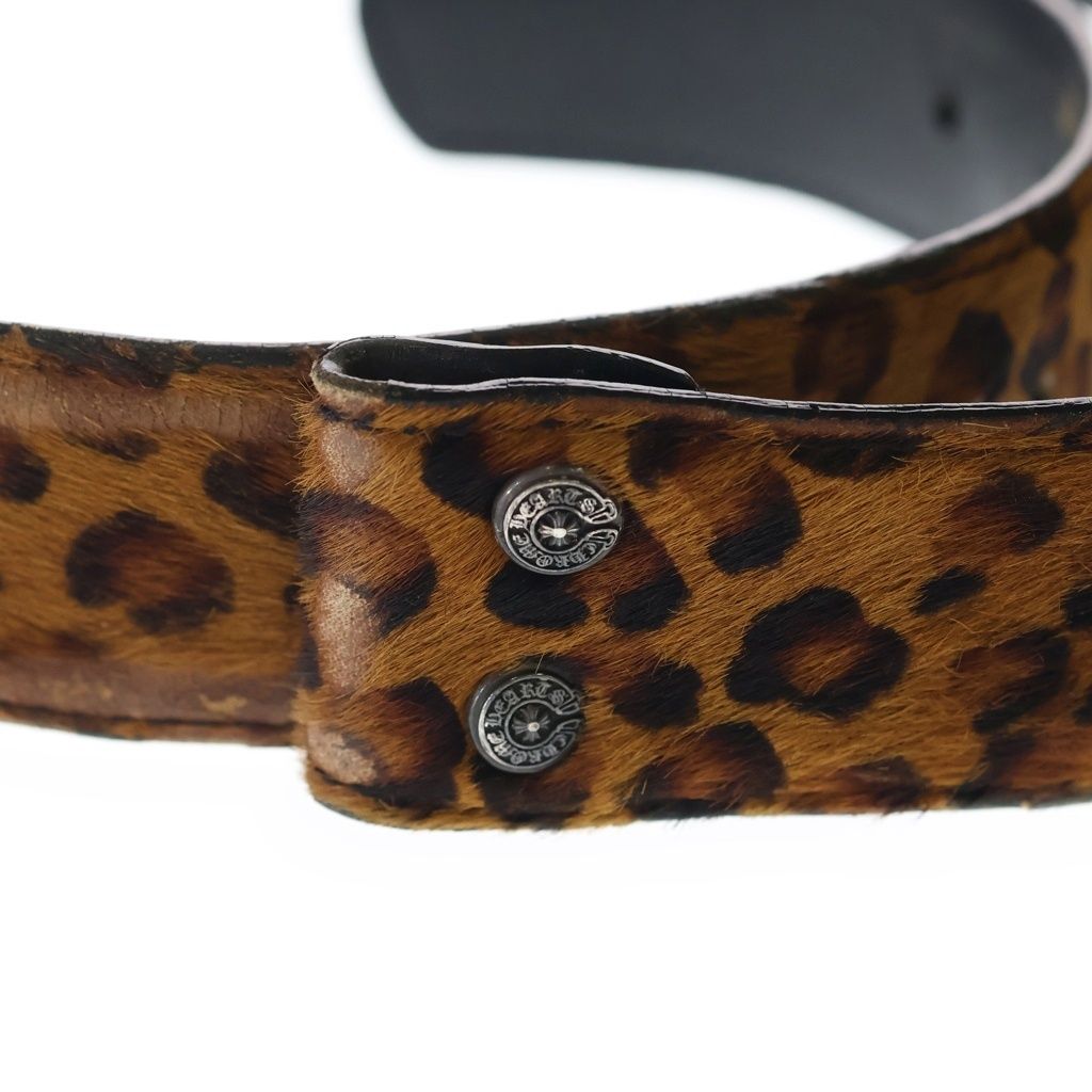 CHROME HEARTS (クロムハーツ) 1.5 STRAP 1.5inch レオパード柄