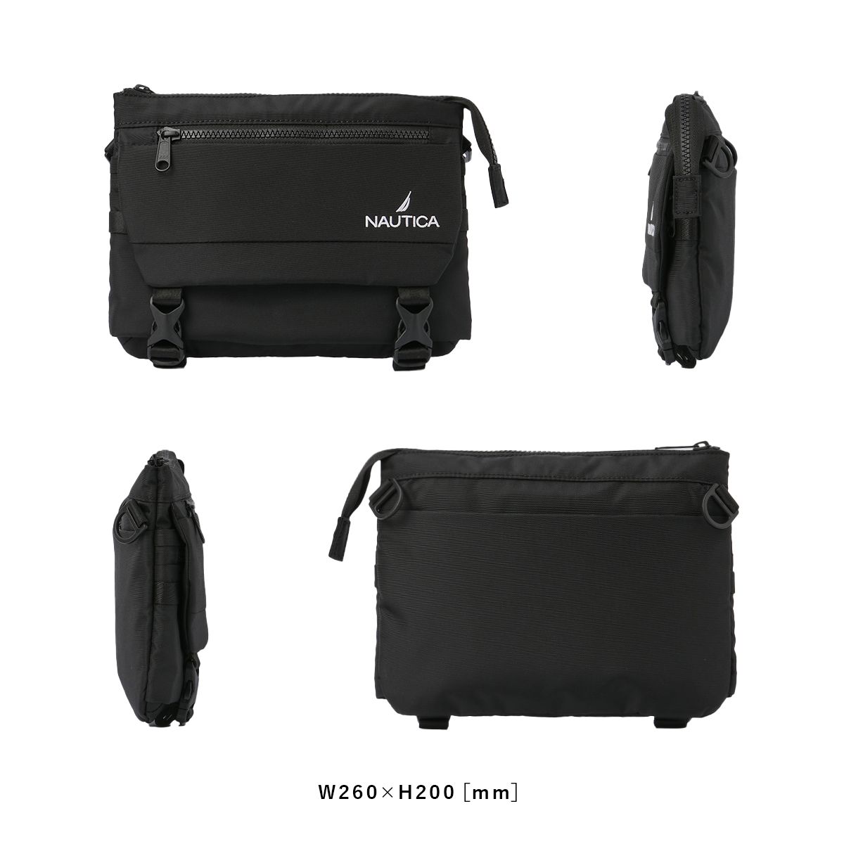 【メーカー正規品】ノーティカ ショルダーバッグ サコッシュ メンズ レディース ブランド 軽量 斜めがけ 小さめ 横型 薄型 A5 NAUTICA NTC-12 370-7060