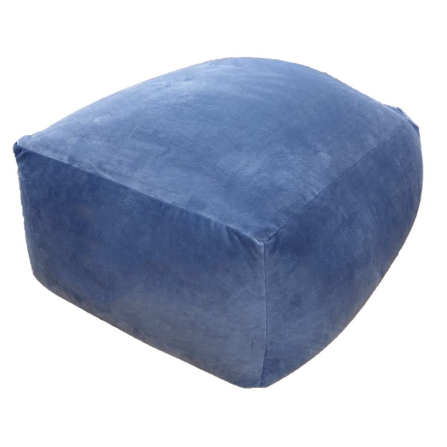 りぶはあと ソファクッション モチマシュ ブルー (全長約60cm) ビーズクッション チェアークッション 85444-62