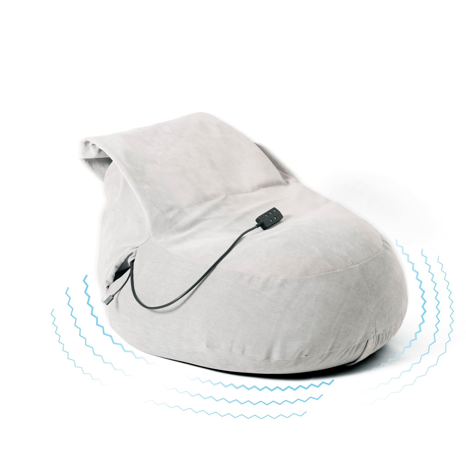 アルインコ(ALINCO) サウンド ビーズクッション スピーカー 振動 臨場感 大迫力 Bluetooth ワイヤレス ヘッドホン イヤホン 洗えるカバー 軽量 音楽 映画 ゲーム グレー MCL201H