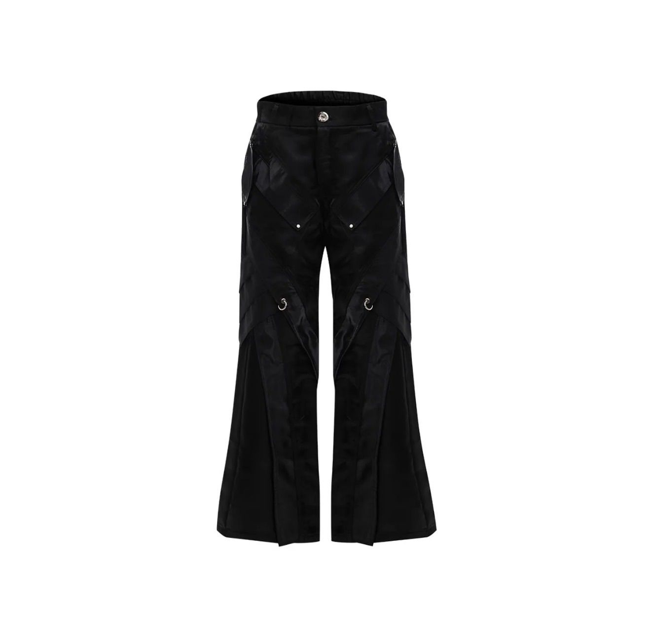 Argue Culture ワイドフレアパンツ レザーパンツ PU レイヤード XL