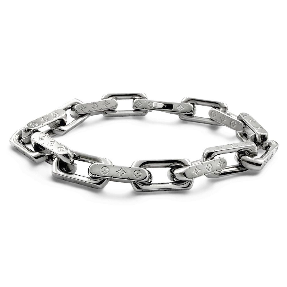 美品】ルイ ヴィトン LOUIS VUITTON ブレスレット チェーン モノグラム