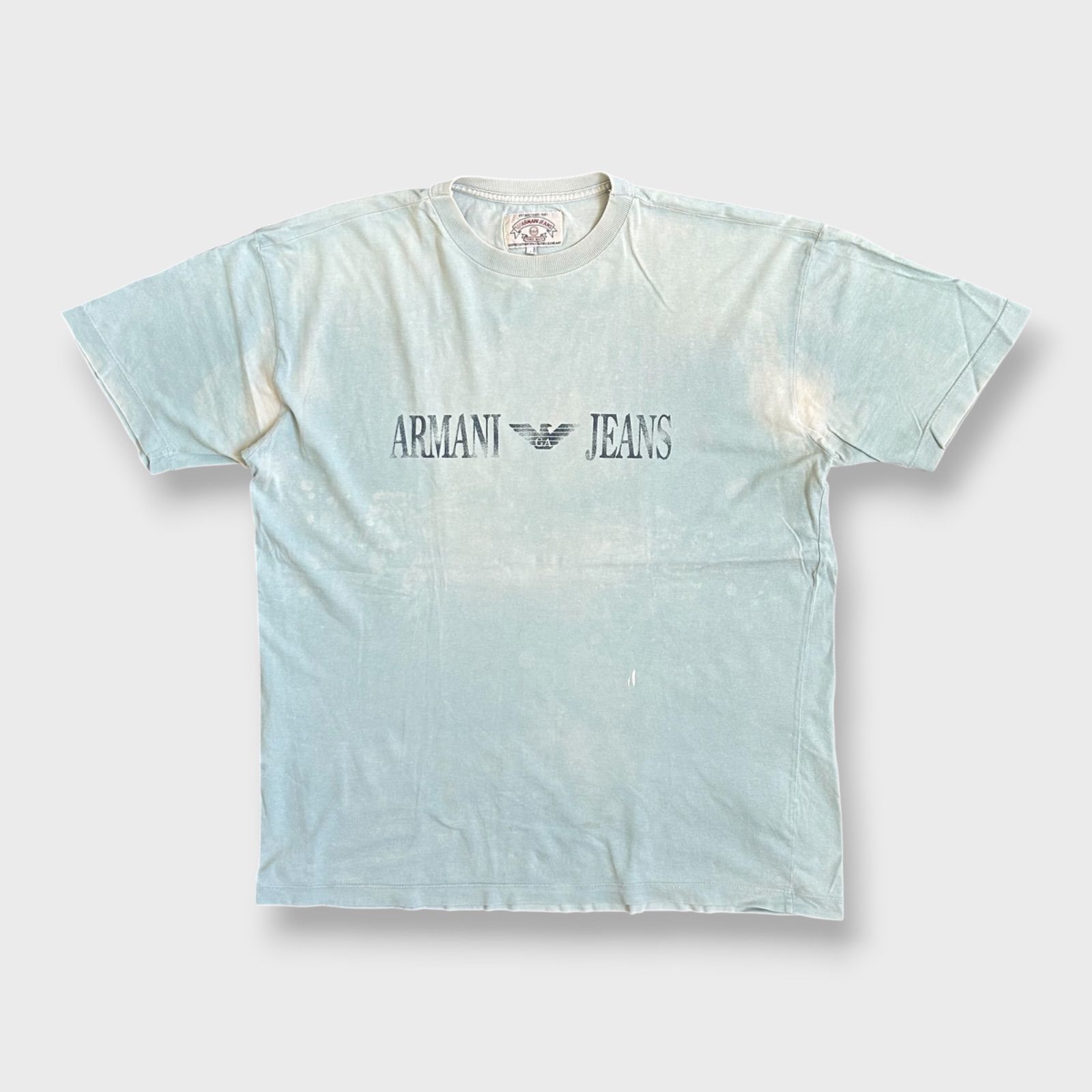 1990's~ armani jeans print t-shirt