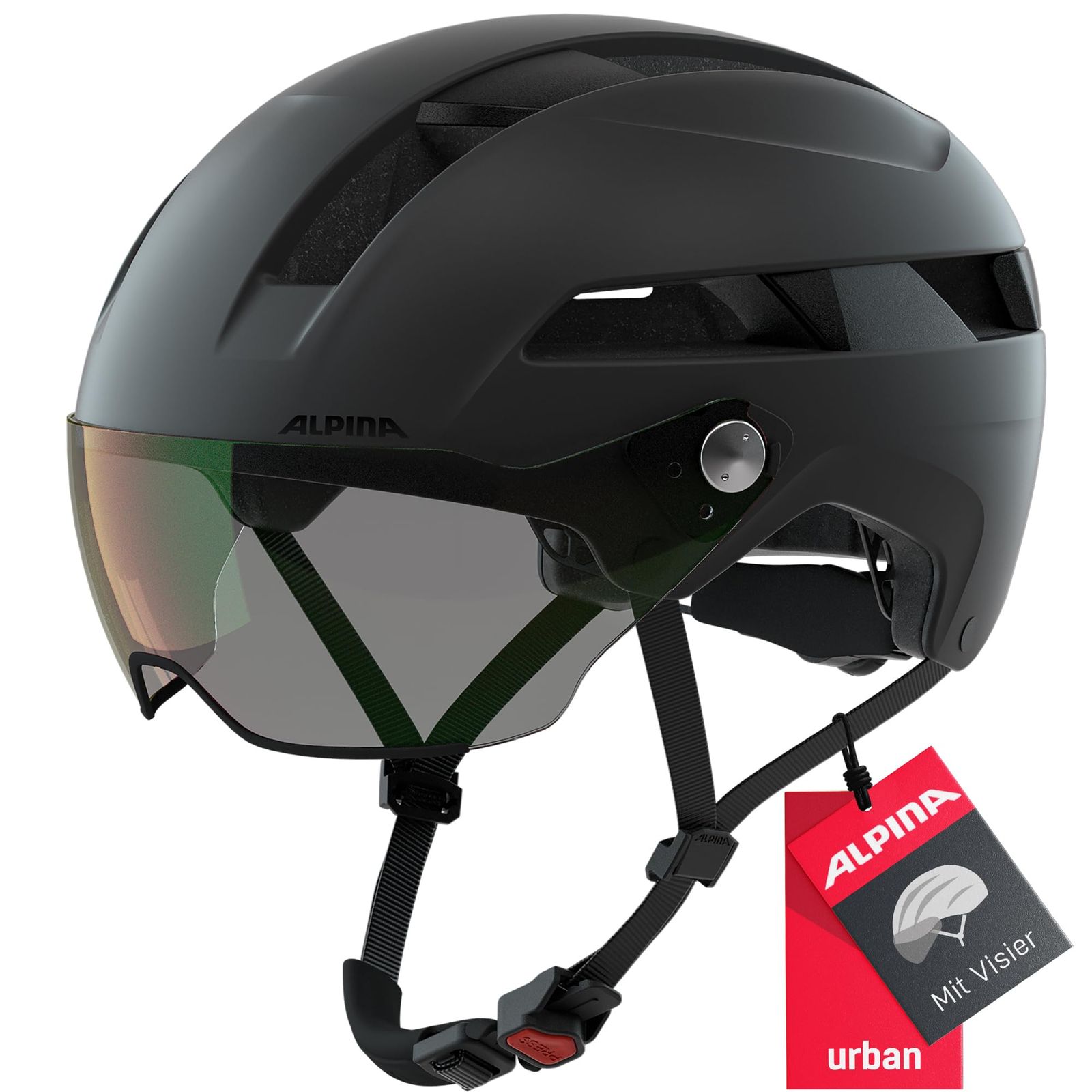 ALPINA(アルピナ) 調光バイザー付き自転車ヘルメット CE認証 ドイツ製 SOHO VISOR V / 55-59 cm