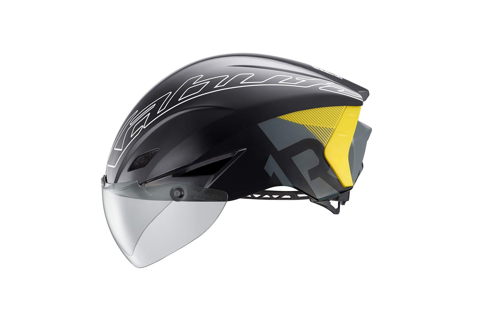 KABUTO(カブト) 自転車 ヘルメット AERO-R1 CVTR オーバーシェル トライアスロンモデル カラー:G-1イエロー サイズ:XS/S (頭囲 54-55cm) JCF公認