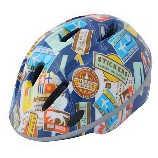 TETE 子ども用ヘルメット Amity ステッカーブルー
