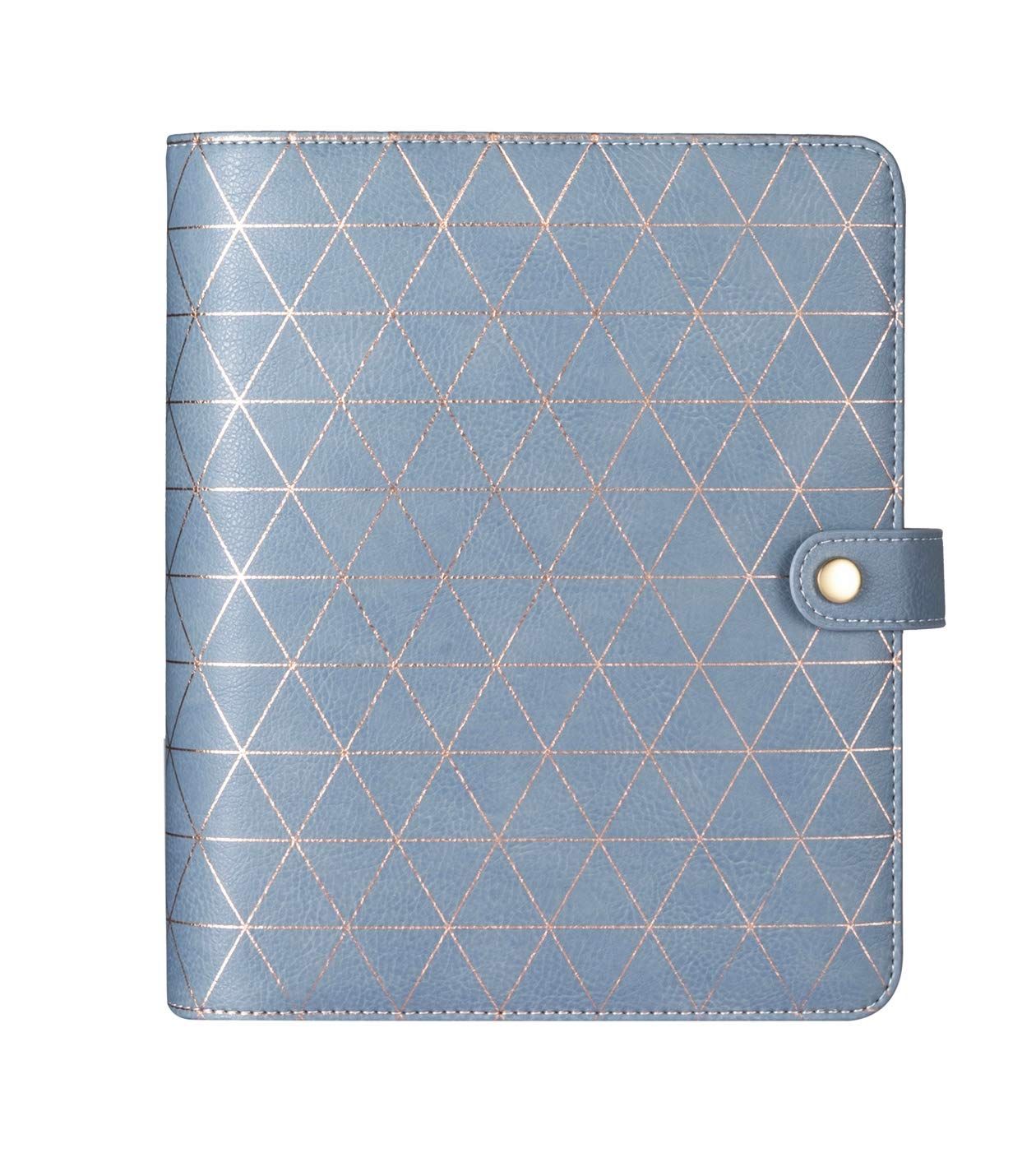 日記 旅行リフィル式ノート システム手帳 A5/A6 ルーズリーフfilofax カスタマイズ 月間週間ディリースケジュール 6リングステンレスバインダー プランナー オーガナイザー (ホットスタンピング, A5)