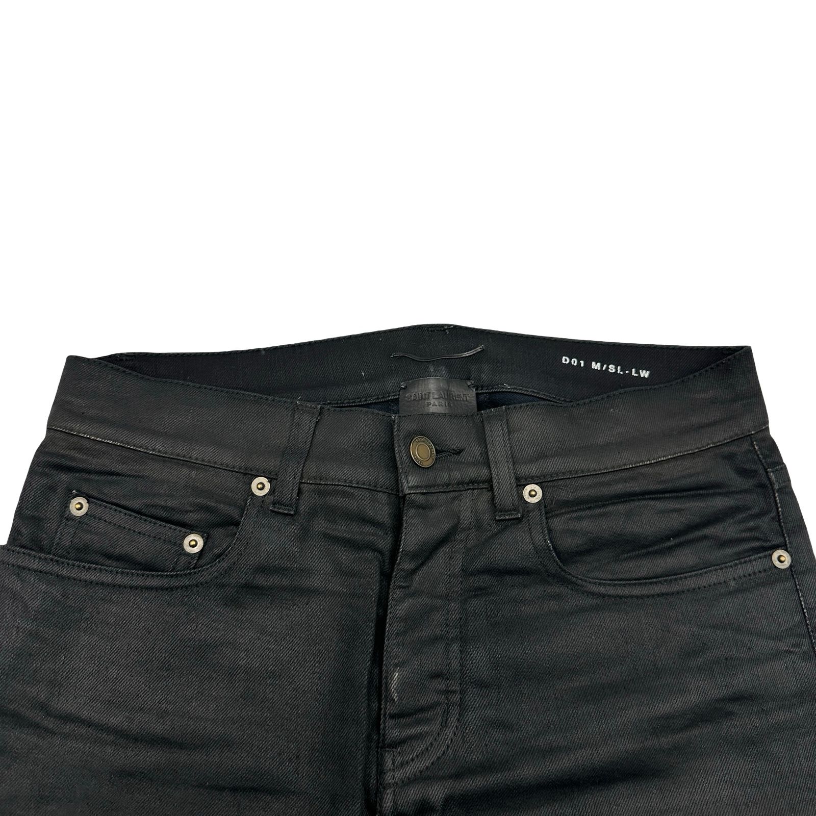 サンローラン SAINT LAURENT コーティングスキニーデニムパンツ 397136 