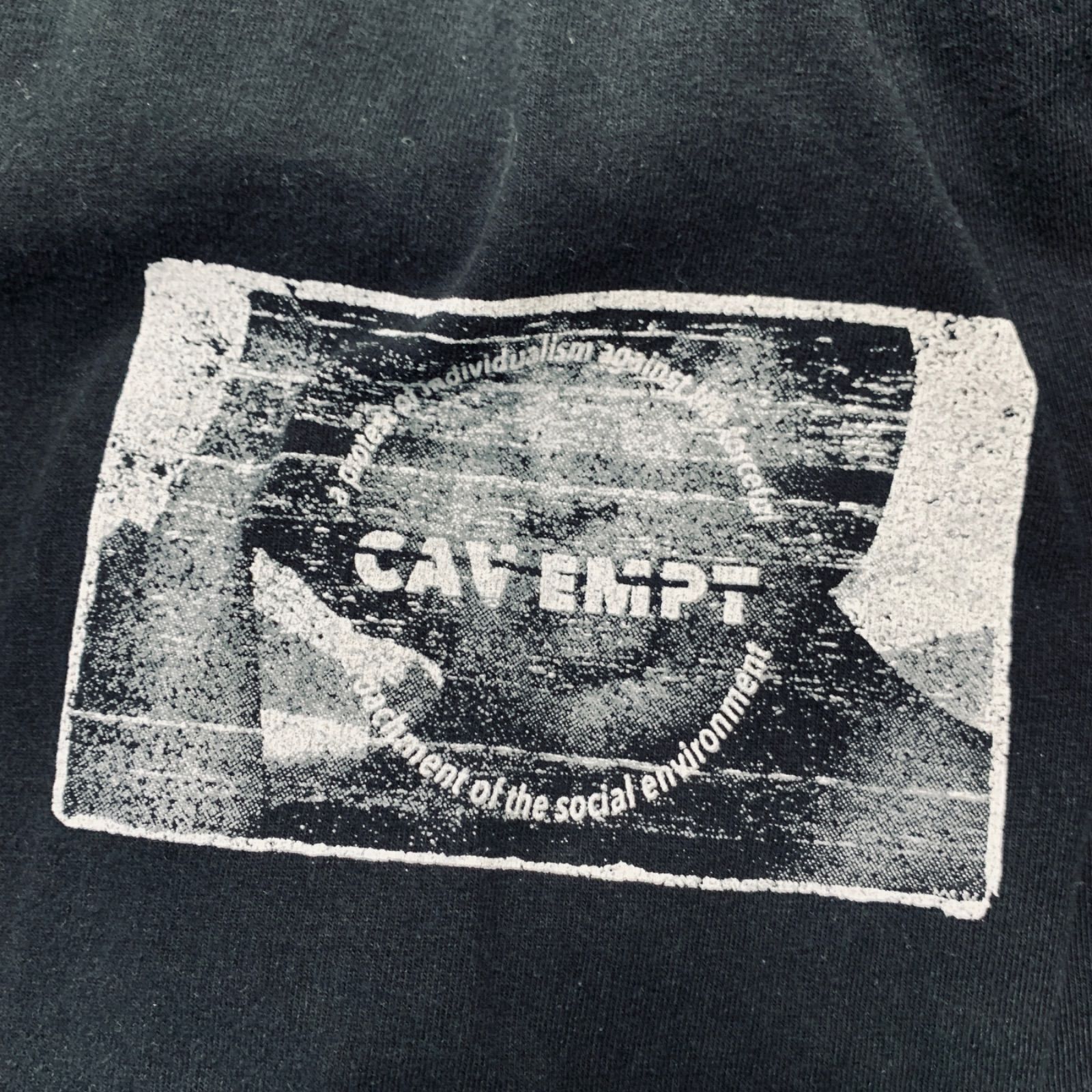 C.E シーイー CAVEMPT プリント ロングスリーブ カットソー モック 